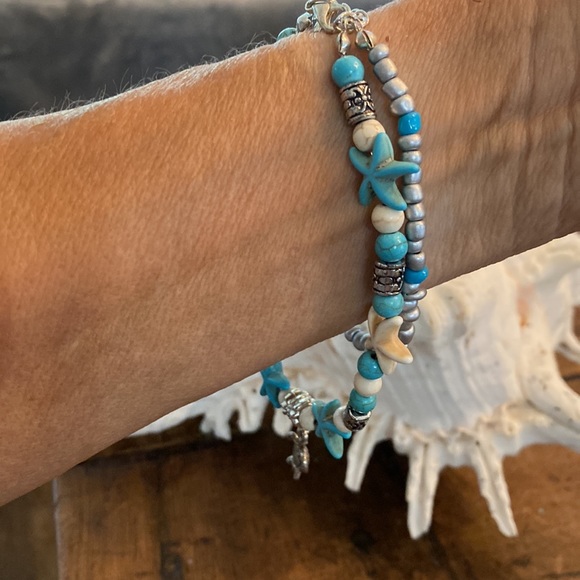 Silver and turquoise bracelet - Picture 8 of 8